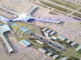 成都天府国际机场开工 候机可观“机场八景”