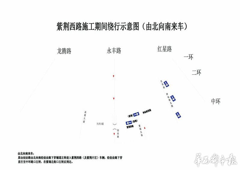 地铁5号线九兴大道站施工 5月4日起紫荆西路神仙树西路单行